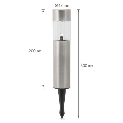 LED-Solarleuchte LED/1x2/3AAA IP44