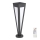 LED-Solarleuchte LED/2W/3,7V IP65 3000K 2600 mAh schwarz + Fernbedienung