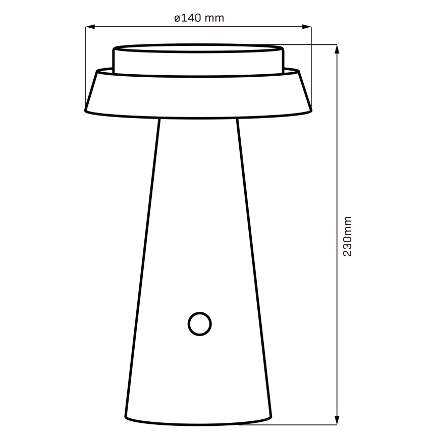 LED dimmbare Touch-Solarleuchte MARAKESZ LED/3,7V USB 3600 mAh 1800/2700/3000K IP54 grau