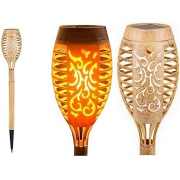 LED-Solarleuchte MINISPARK BAMBOO LED/1,8W/5,5V IP44 beige