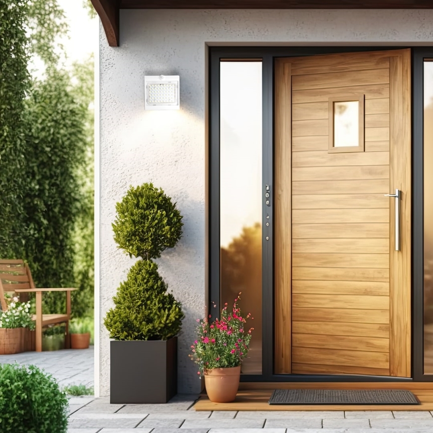 LED Solarleuchte mit Bewegungs- und Dämmerungssensor LED/3,2W/2000 mAh 3,7V IP65