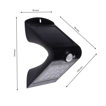 LED-Solarleuchte mit Bewegungssensor LED/1,5W/1200 mAh 3,7V IP65