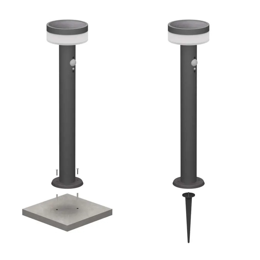 LED Solarleuchte mit Sensor LED/2W/3,7V 1200 mAh IP44 50 cm