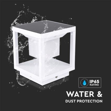 LED Solarleuchte mit Sensor LED/2W/5,5V 3000K IP65 2600 mAh Weiß