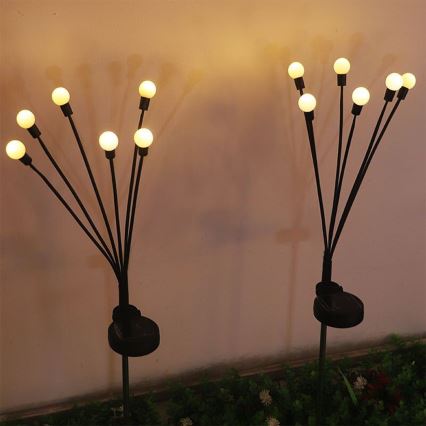 LED-Solarleuchte MULTI LED/0,06W/1,2V 150 mAh IP44 schwarz