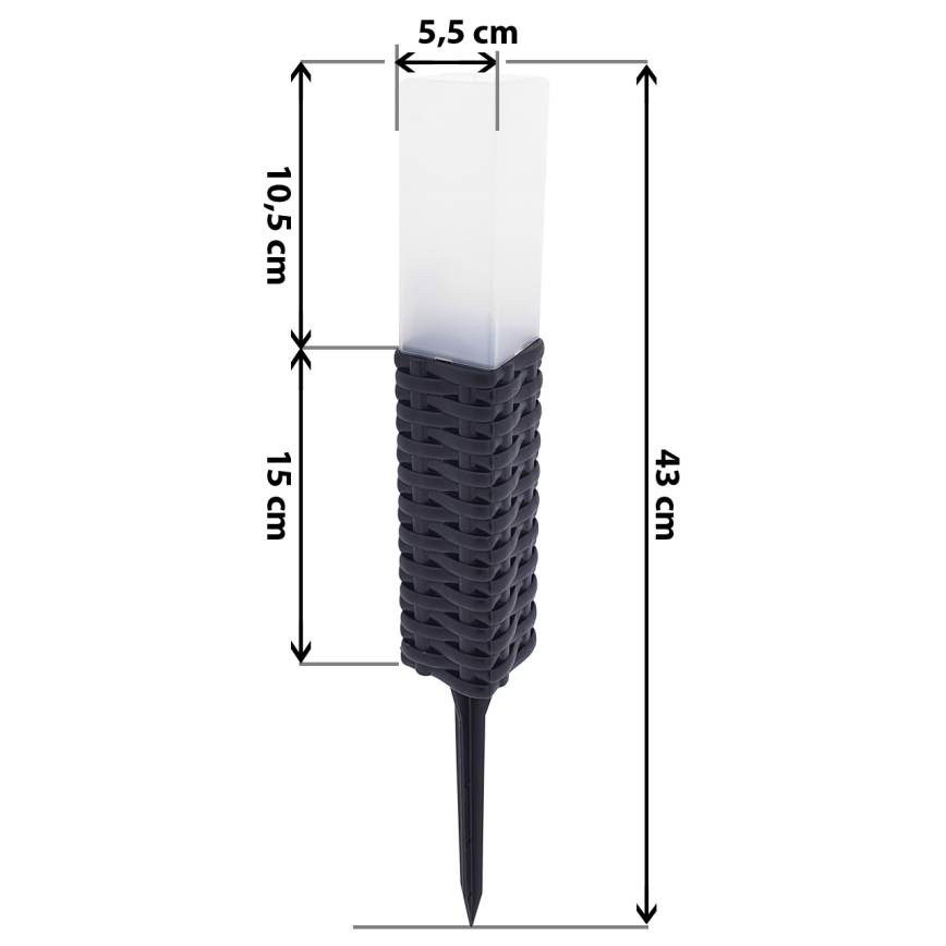 LED-Solarleuchte RABBIA LED/1,2V 300 mAh IP44