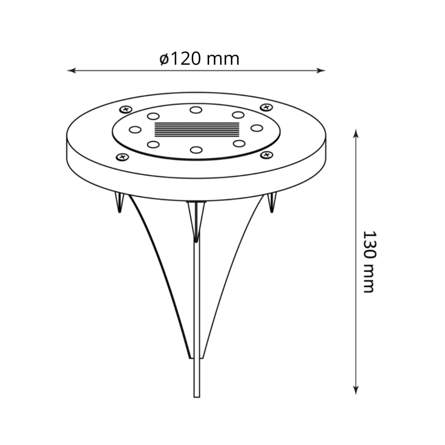 LED Solarleuchte SOL LED/1,2V 300 mAh IP44