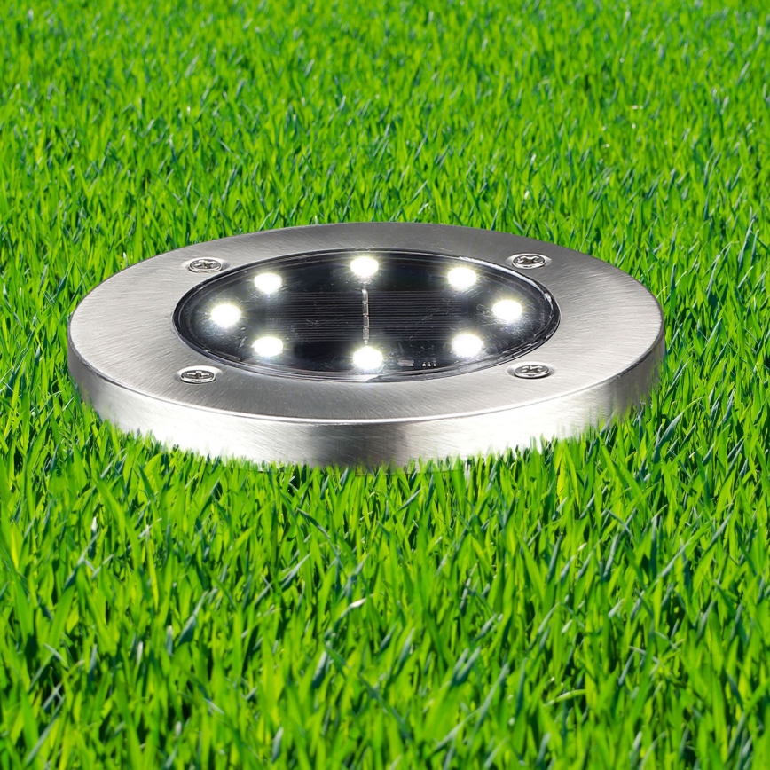 LED-Solarleuchte SOLLY LED/1,2V 6500K Ø 11,5 cm 300 mAh IP44 chrom