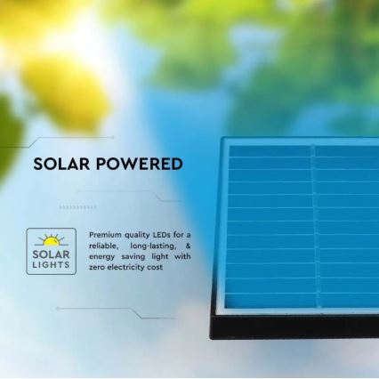 LED-Solarleuchte SPIKE LED/2W/5,5V IP65 3000K 1200 mAh