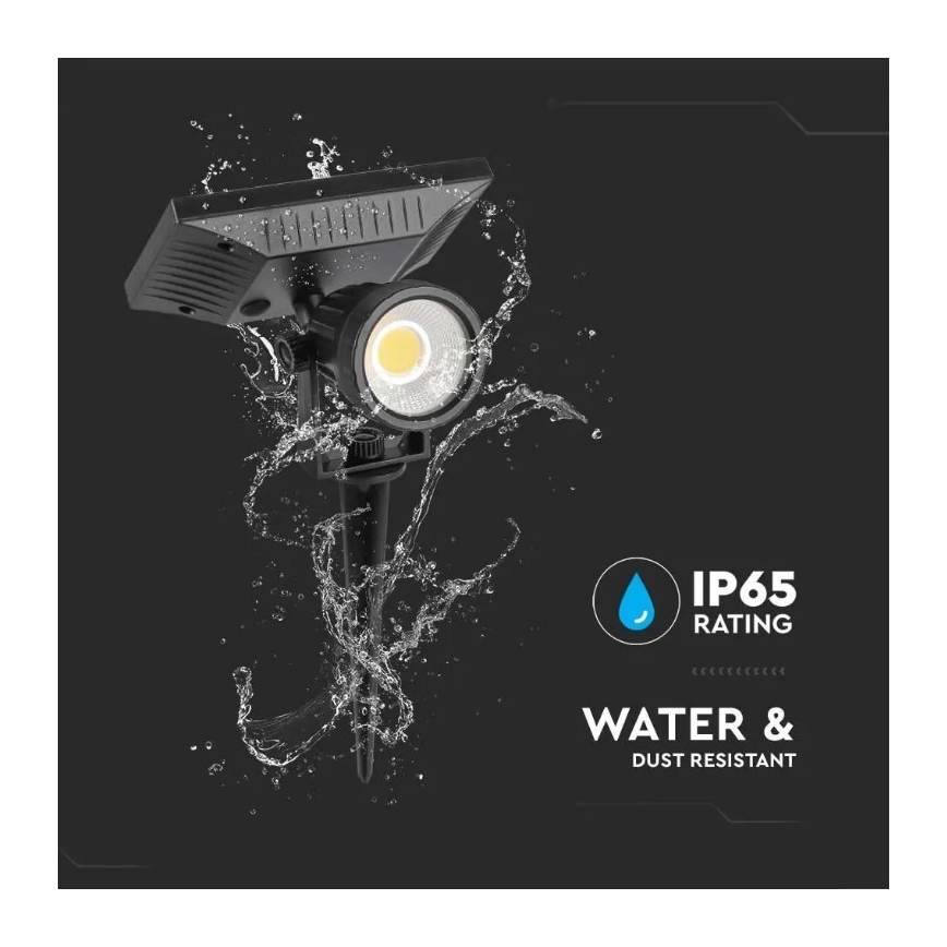 LED-Solarleuchte SPIKE LED/2W/5,5V IP65 4000K