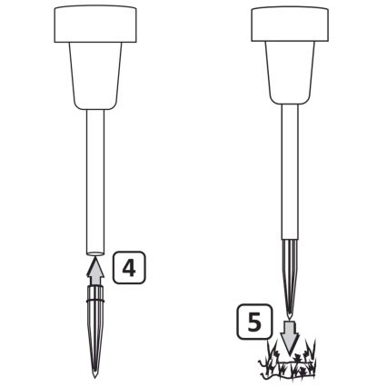 LED-Solarleuchte STIK LED/1,2V IP44