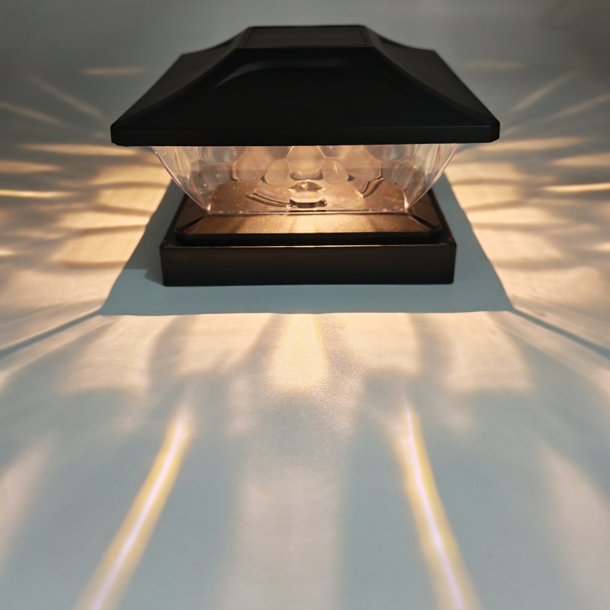 LED-Solarleuchte TOYA LED/4,5W/230V 3000/6500K 600 mAh IP44 schwarz