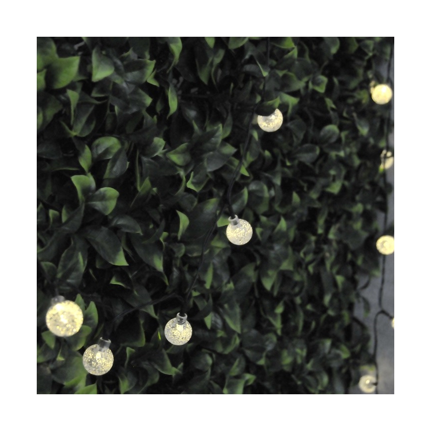 LED-Solarlichterkette 30xLED/8 Funktionen 300 mAh 4,9m IP44 warmweiβ