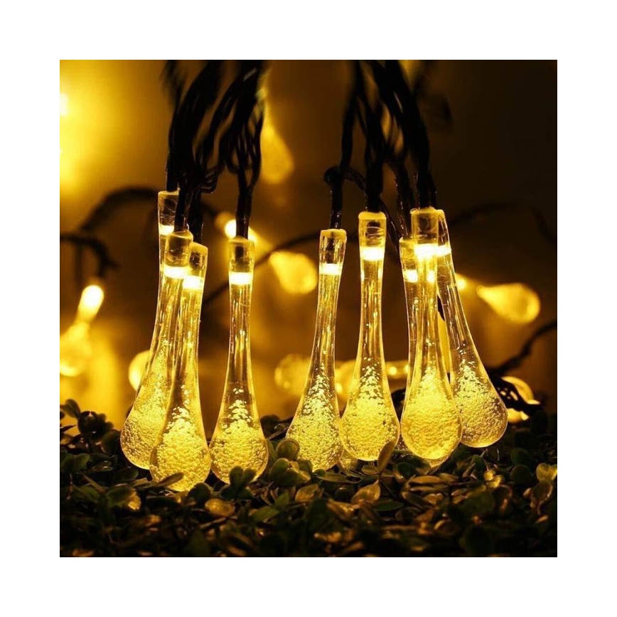 LED-Solarlichterkette mit Dämmerungssensor 20xLED/0,72W/1,2V 600 mAh 4,7m IP44