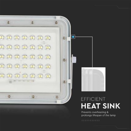 Dimmbarer LED-Solarreflektor für den Außenbereich LED/10W/3,2V IP65 6400K weiß + Fernbedienung