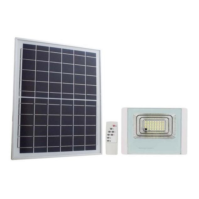 LED Solarstrahler für den Außenbereich LED/12W/3,2V IP65 6400K + Fernbedienung