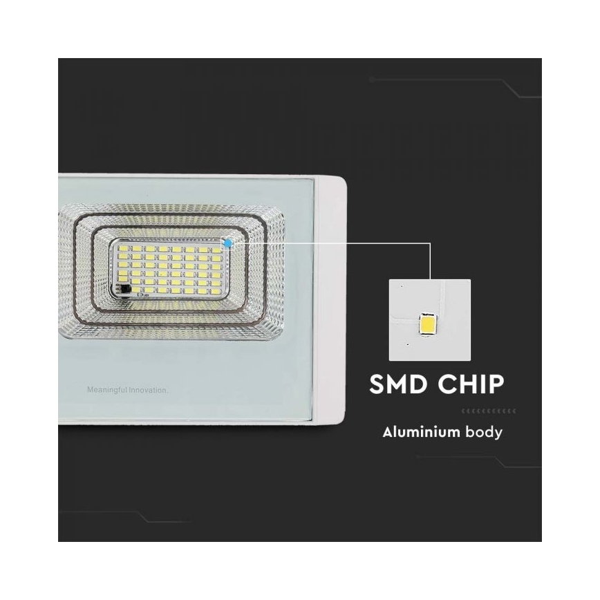 LED Solarstrahler für den Außenbereich LED/12W/3,2V IP65 6400K + Fernbedienung