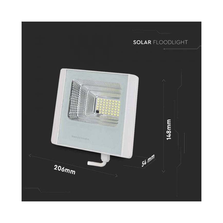 LED Solarstrahler für den Außenbereich LED/12W/3,2V IP65 6400K + Fernbedienung
