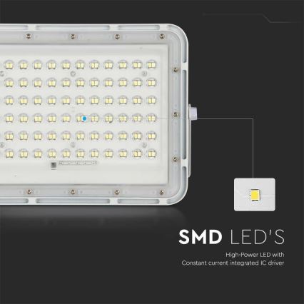 Dimmbarer LED-Solarstrahler für den Außenbereich LED/15W/3,2V IP65 6400K weiß + Fernbedienung