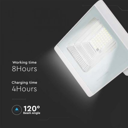 LED-Solarstrahler für den Außenbereich LED/20W/3,2V IP65 4000K 20000 mAh + Fernbedienung