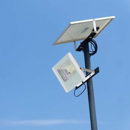 LED-Solarstrahler für den Außenbereich LED/20W/3,2V IP65 4000K + Fernbedienung