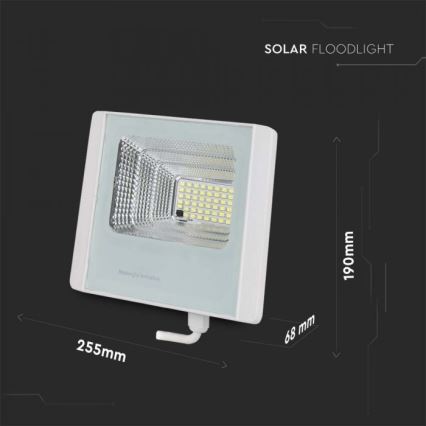 LED-Solarstrahler für den Außenbereich LED/20W/3,2V IP65 4000K + Fernbedienung