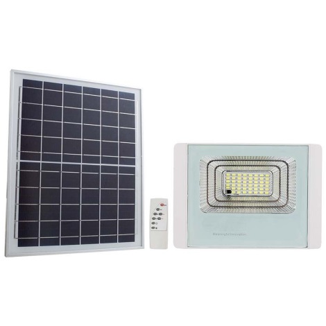 LED-Solarstrahler für den Außenbereich LED/20W/3,2V IP65 6400K + Fernbedienung