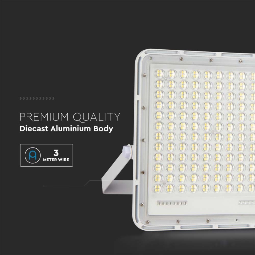 LED-Solarstrahler für den Außenbereich LED/30W/3,2V 6400K weiß IP65 20000 mAh + Fernbedienung