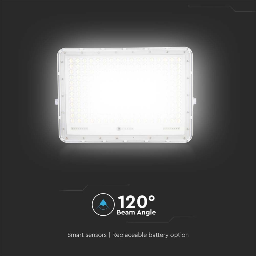 LED-Solarstrahler für den Außenbereich LED/30W/3,2V 6400K weiß IP65 20000 mAh + Fernbedienung