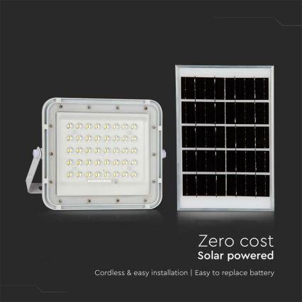 Dimmbarer LED-Solarstrahler für den Außenbereich LED/6W/3,2V IP65 6400K weiß + Fernbedienung