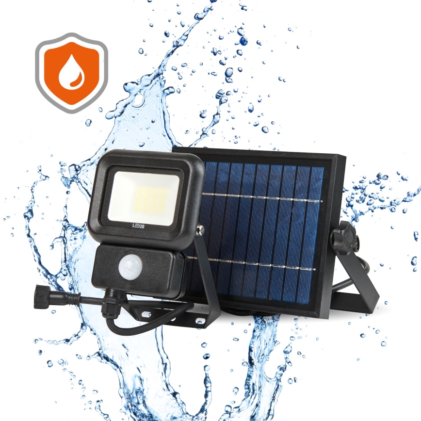 LED-Solarstrahler für den Außenbereich mit Sensor LED/10W/3,7V 6500K IP65