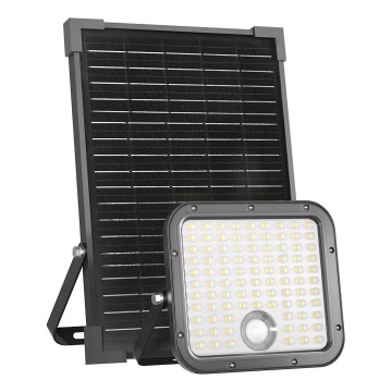 LED-Solarstrahler für den Außenbereich mit Sensor LED/30W/6,4V IP65 3000/4000K 6000 mAh + Fernbedienung