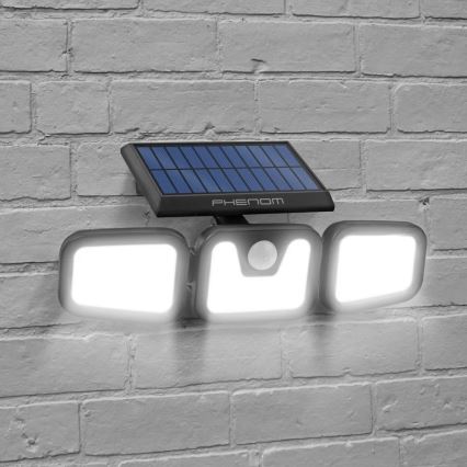 LED Solarstrahler mit Sensor 3xLED/3,3W/5V IP65