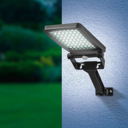 LED-Solarstrahler mit Sensor ADIK LED/1,2W/3,7V 1200 mAh 6500K IP44