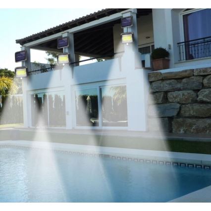 LED-Solarstrahler mit Sensor INTEGRA LED/3W/3,7V 1200 mAh IP44 + Fernbedienung