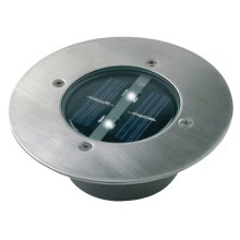 LED-Solarstrahler mit Sensor LED/0,12W/2xAAA IP67 Edelstahl Ring