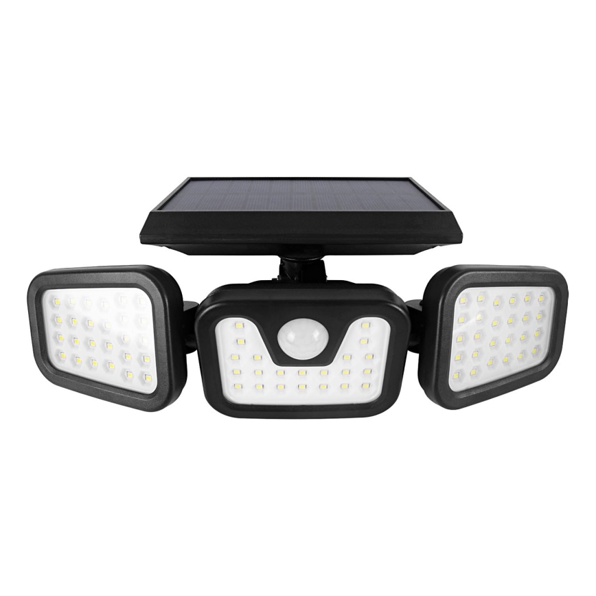 LED-Solarstrahler mit Sensor LED/1,5W/3,7V 6000K IP44 2400 mAh
