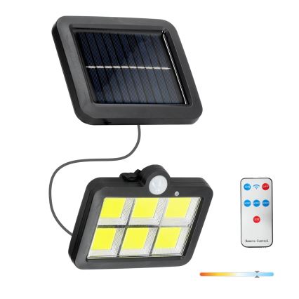 LED-Solarstrahler mit Sensor LED/1,5W/3,7V 6000K IP44