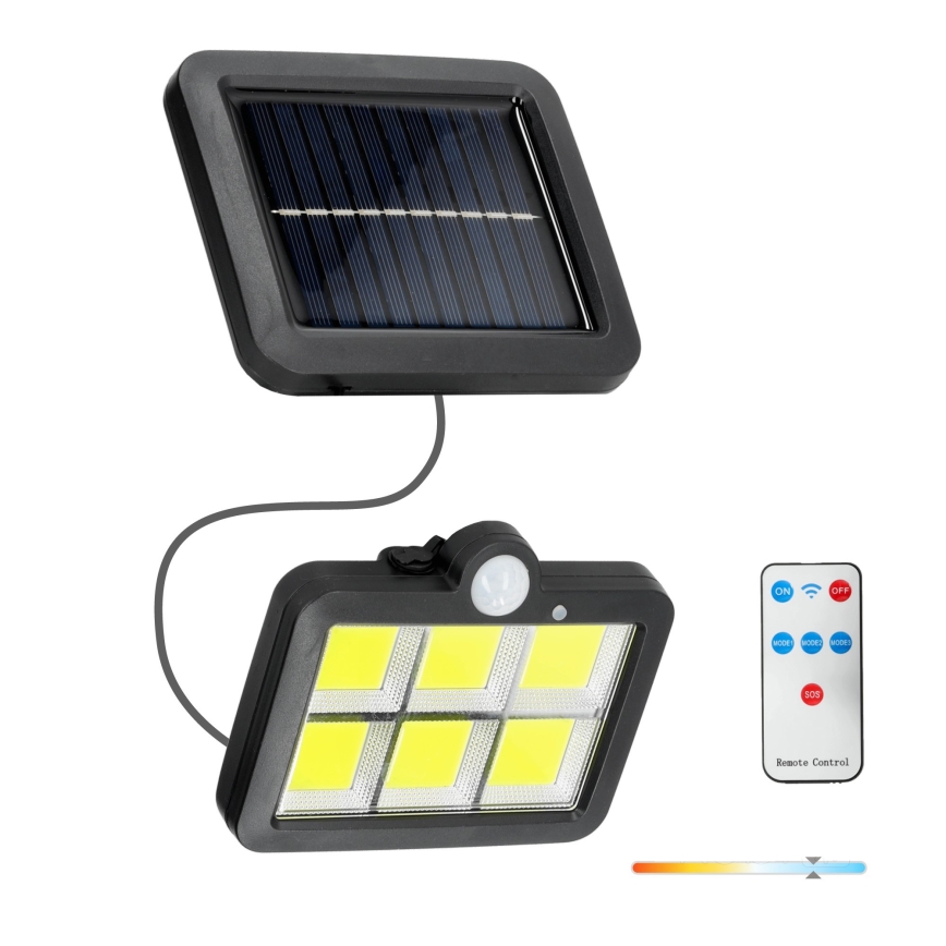 LED-Solarstrahler mit Sensor LED/1,5W/3,7V 6000K IP44