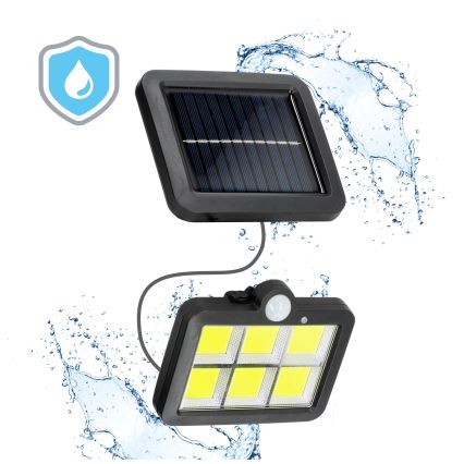 LED-Solarstrahler mit Sensor LED/1,5W/3,7V 6000K IP44