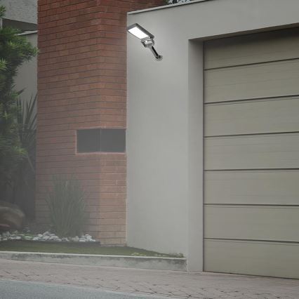 LED-Solarstrahler mit Sensor LED/5W/3,7V 4000K 1500 mAh IP54 schwarz