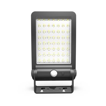 LED-Solarstrahler mit Sensor LED/5W/3,7V 4000K 1500 mAh IP54 schwarz
