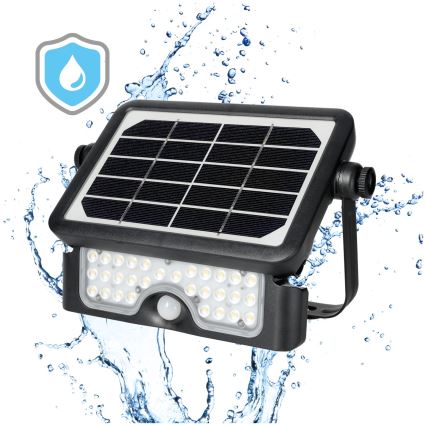 LED-Solarstrahler mit Sensor LED/5W/3,7V 4000K IP65 3000 mAh