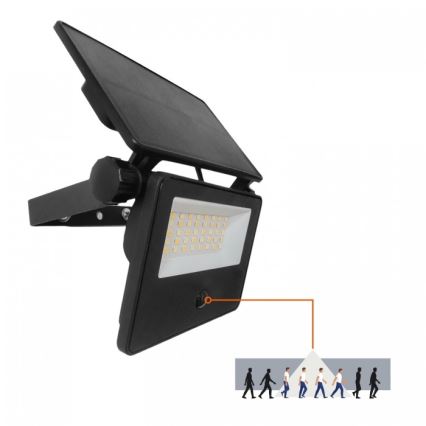 LED-Solarstrahler mit Sensor NCS G2 LED/20W/3,7V 3000/4000/6500K IP54 2600 mAh