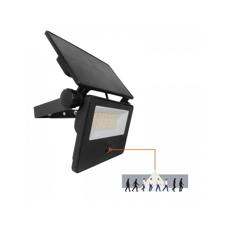 LED-Solarstrahler mit Sensor NCS G2 LED/20W/3,7V 3000/4000/6500K IP54 2600 mAh