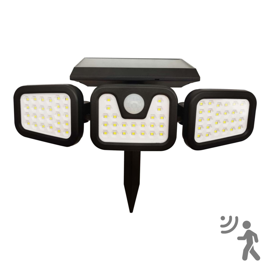 LED-Solarstrahler mit Sensor TRIO LED/0,6W/3,7V 1200 mAh IP44