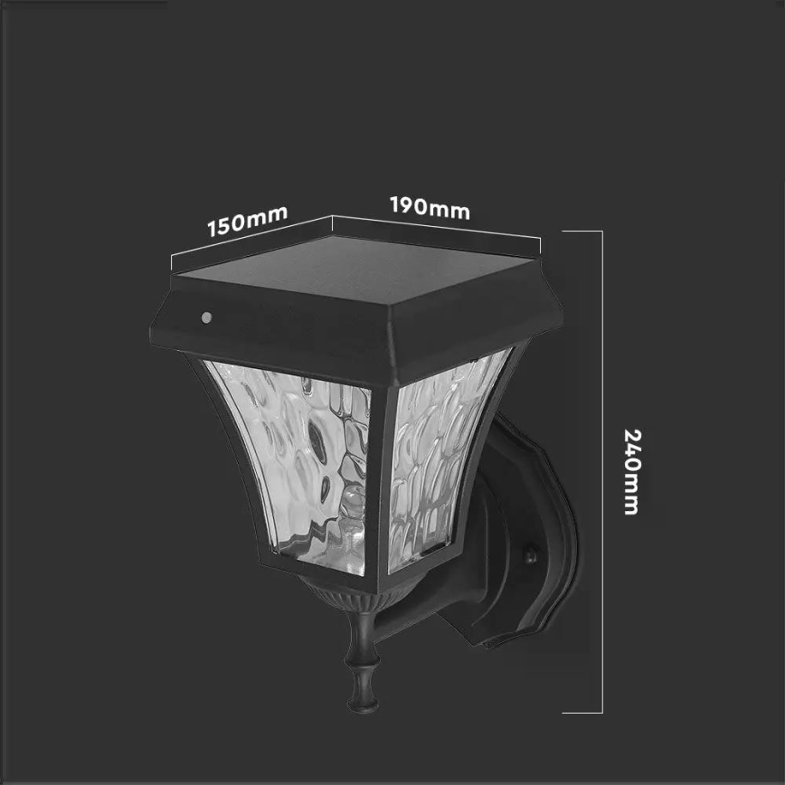 LED-Solarwandleuchte 3in1 LED/2W/5,5V 3000K/6000K IP65 2200 mAh