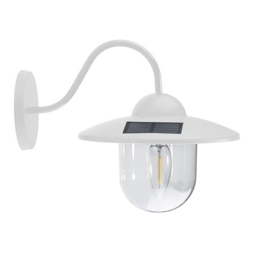 LED-Solarwandleuchte LED/0,5W/1,2V 600 mAh IP44 weiß
