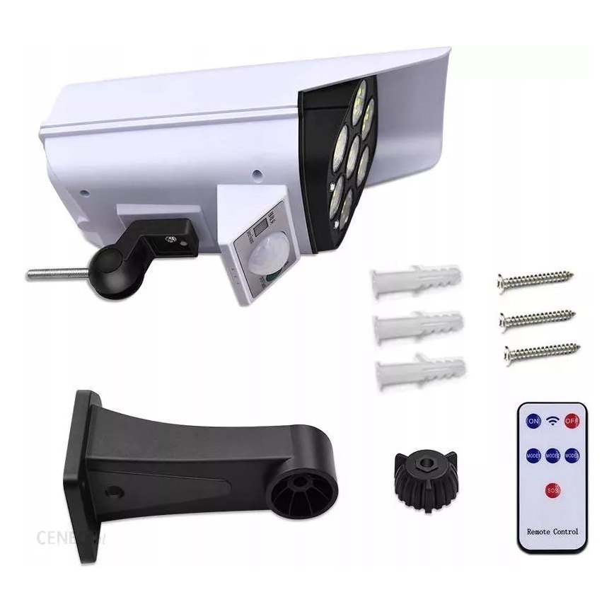 LED Solarkamera-Attrappe mit Sensor KAMERA LED/1W/3,7V IP44 + Fernbedienung-