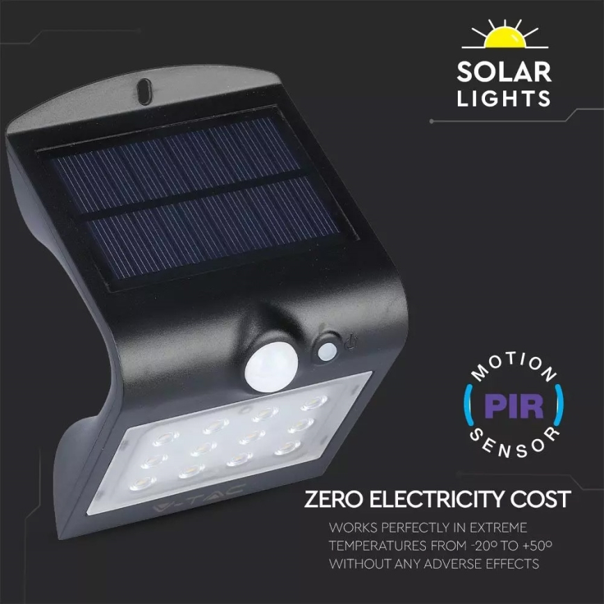 LED-Solarwandleuchte mit Sensor LED/1.5W/3,7V IP65 1200 mAh